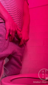 Amateur Sports Boy Caught Peeing