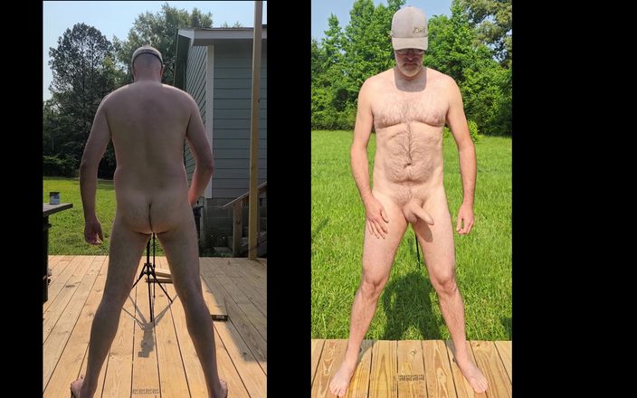 Jon Screcrow: Nackt, jon scarecrow hat ein schnelles wichsen im sonnenschein