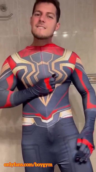 My Big Cock Cums! Surprise Spiderman Transition