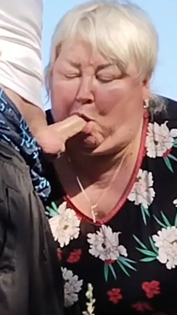 Mother-in-law Holds My Dick While I Pee and Then Sucks It in Public (Sweet July)