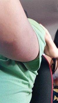My BBW Passenger Shows Me Her Tits in the Taxi - Uber
