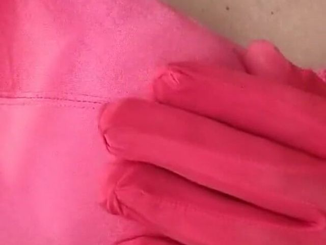 Sexy Vs Red Satin Bra, C Cup Caressing Boobs (Only bras)