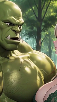 Anime kara et orc, animation, sexe
