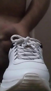 Sneaker fuck and cum on asics