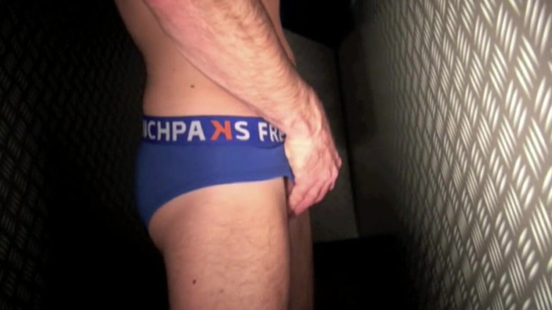 Gaybareback: Gay suck Santa claus in the glory holes