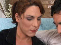 Horny tranny slut got banged roughly thumbnail