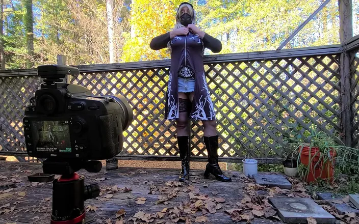 Jon Screcrow: Crossdresser Jon Scarecrow Bts Photoshoot