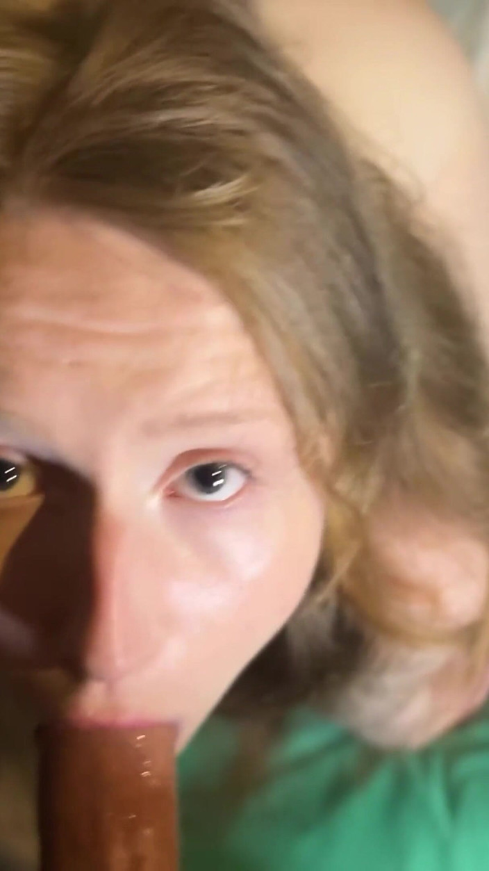 HotRedWildcat: POV-blowjob Mit Kehlenfick, Ich Habe Eine Tränen Gespritzt, Sperma Im...