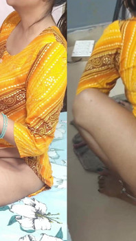 Mallu meid Pinki hete seks in roze Kurti met eigenaar