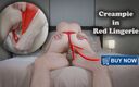 Housewife ginger productions: Obrovská creampie v červeném prádle