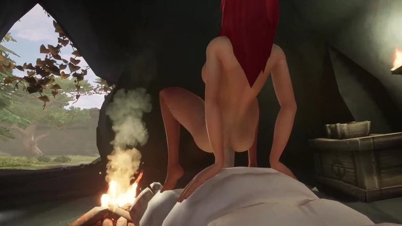 Wraith ward: Sexy Redhead Elf Rides Ogre Cock | Warcraft Parody