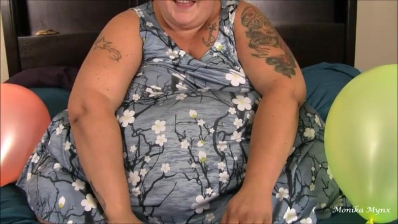 BBW Pleasures: Ssbbw balon şişirma ve pop