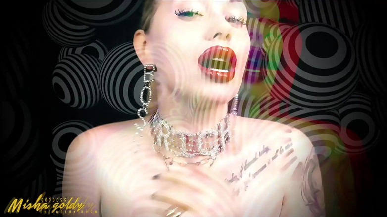 Goddess Misha Goldy: Binaural ASMR i mindfuck! Szarpnij mnie do ust i pluć!
