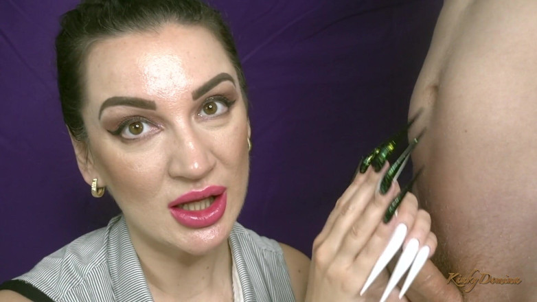 KinkyDomina: Super gozada, salto alto, unhas e punheta