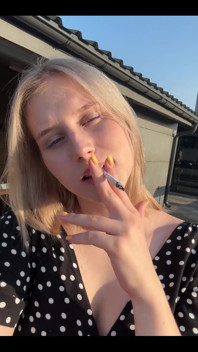 Cutie Smoking