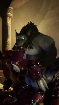 Two elves and two werewolves orgy gangbang