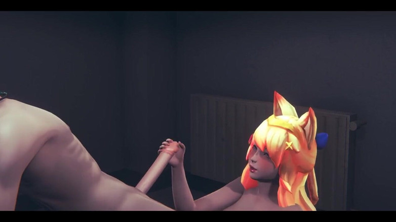 HentaiTubes: Lol Hentai - Labă cu Ahri Star Guardian - japoneză asiatică Manga...