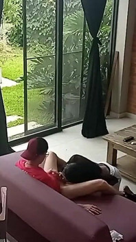 Trans Girl Colombiana Gets Fucked on the Tablet Ando Sofa Bed