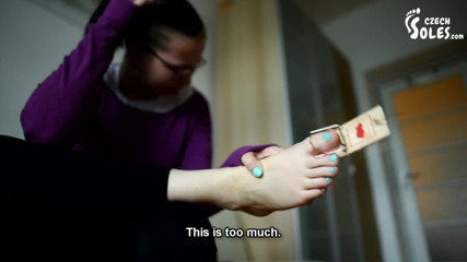 Czech Soles - foot fetish content: Mousetrap and POV Torment of Big Stepsister's Feet