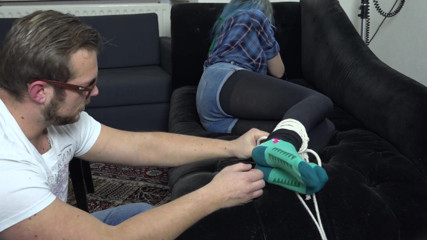 Restricting Ropes: Luna Grey - Russian tickling
