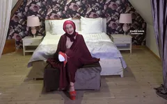 Shy Model in Abaya for the Adult Industry