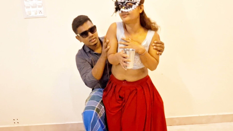 Mina Sardar: Masked Desi Maid Gives Handjob &amp; Rides Hard Indian Amateur