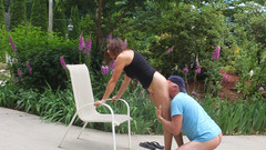 Candi Annie: Sexy GILF Candi Annie Fucks Outdoor