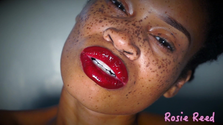 Rosie Reed: Arruine seu orgasmo para lábios vermelhos brilhantes - fetiche de batom...