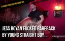 Straight boys but needing sex: Jess Royan šuká bez sedla mladým hetero klukem
