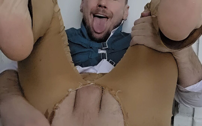 gaynaughtywelsh: Vibrator cosplay Fleshlight și joc solo gooning