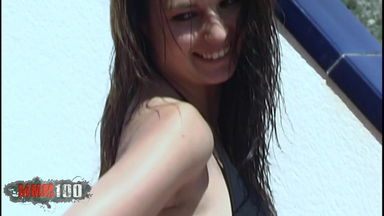 MMM100: Fotoshooting auf der Terrasse mit der schönen französin carla