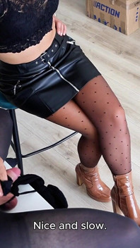 Pantyhose Fetish Turned Against Him - CBT, Edging Handjob Tease and Denial - Mistress Julia