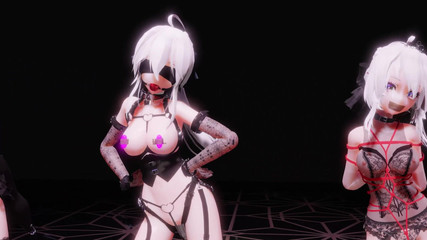 MikuMotion: [एमएमडी] कमजोर आवाज जिन्न तीन-व्यक्ति प्रशिक्षण संयम जंपिंग एग एनल प्लग माउथ बॉल