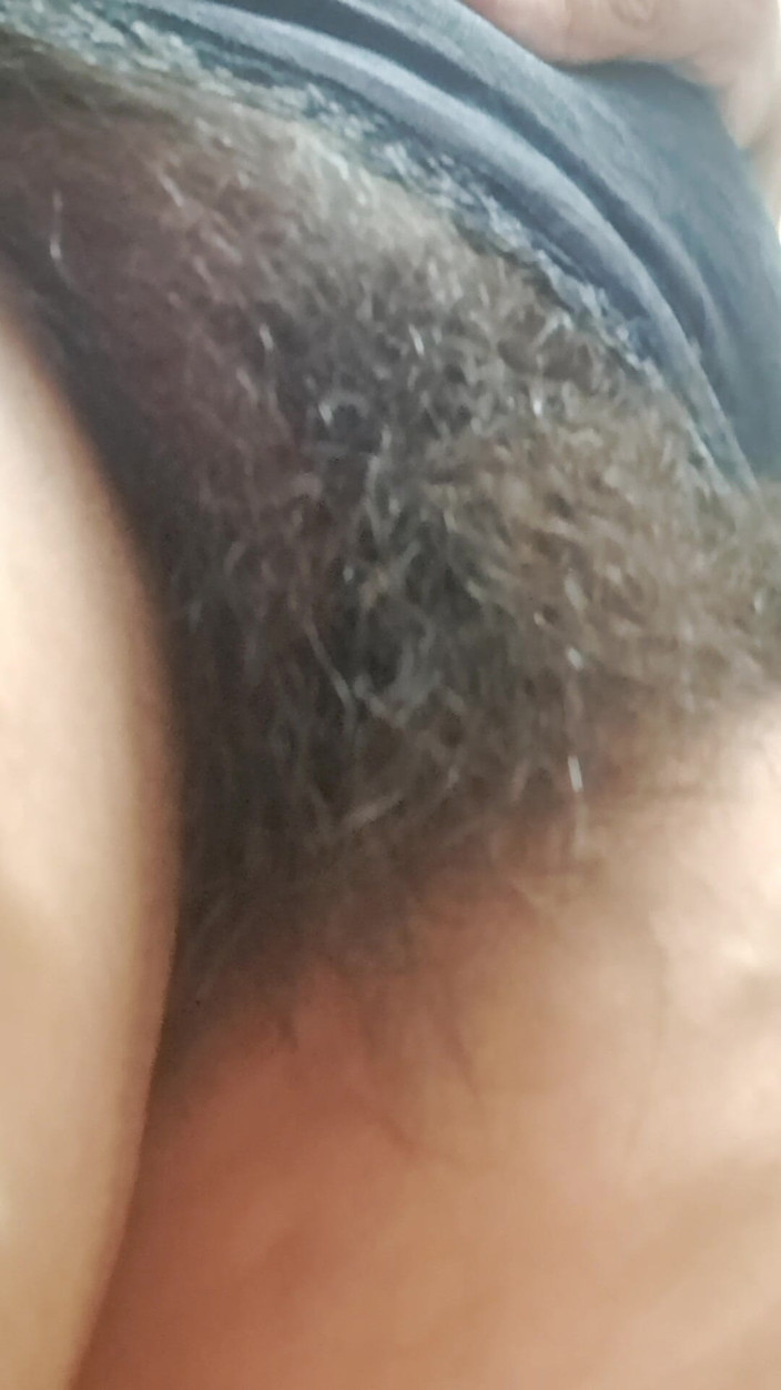 Mommy big hairy pussy: Leg up Touching Deep Mom's Hot Hairy Pussy