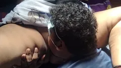 Тамільська дезі в сарі на відкритому повітрі займається сексом зі зведеним братом