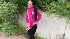 Crass! Fucked Bare While Jogging Outdoors! Creampie!