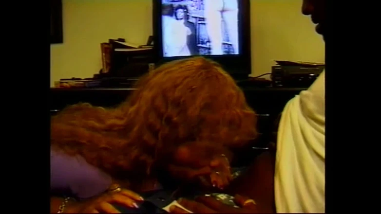 Black on Black Vintage Threesome for a BBC and Two Sluts Loving Anal Sex