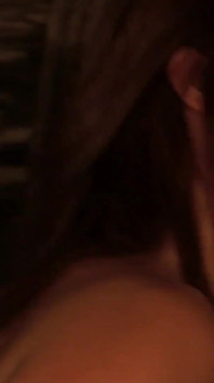 The brunette Theodora Ferreri with natural tits has anal sex with a hooded man