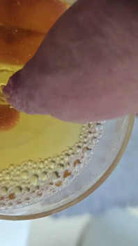 Macro Long Foreskin Piss