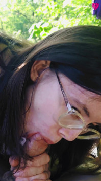 The Student Wanted to Have Sex Right Behind the Bushes in the Forest, Despite the Fact That People Walk Here