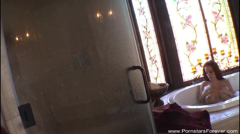 Pornstars Forever: Two lovely babes are having fun in the bathroom
