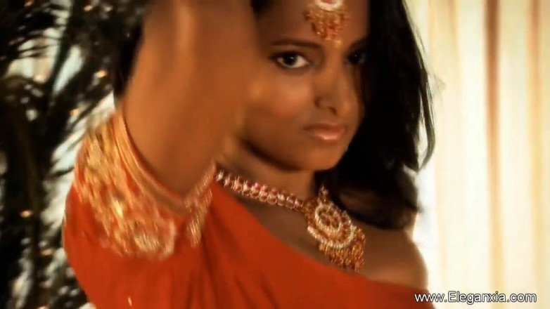 Eleganxia: Exotic Indian babe playing with something different