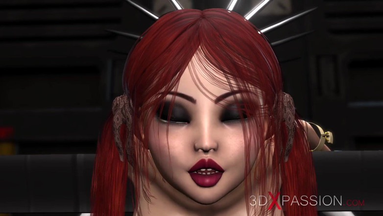 3dxpassion-transgender: Сексуальную рабыню-студентку жестко трахает в ее задницу научно-фантастический хуйгерл в лаборатории