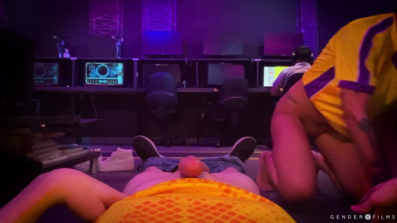 GenderX: Gender X Films - E-games Trans Hottie Smashed in Computer Club...