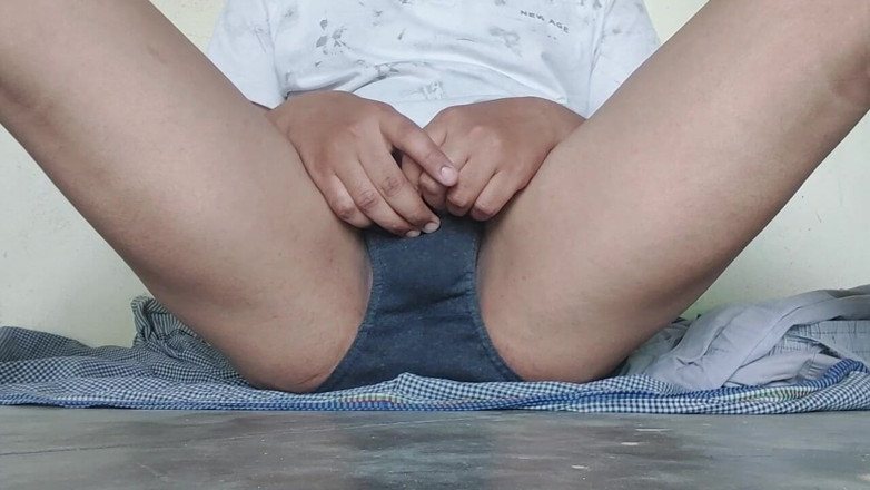 Bigcocka: At Afternoon India Boy Playing with Is Black Cock