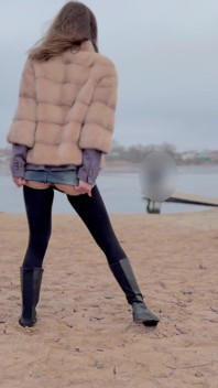 Winter, Beach, No Panties