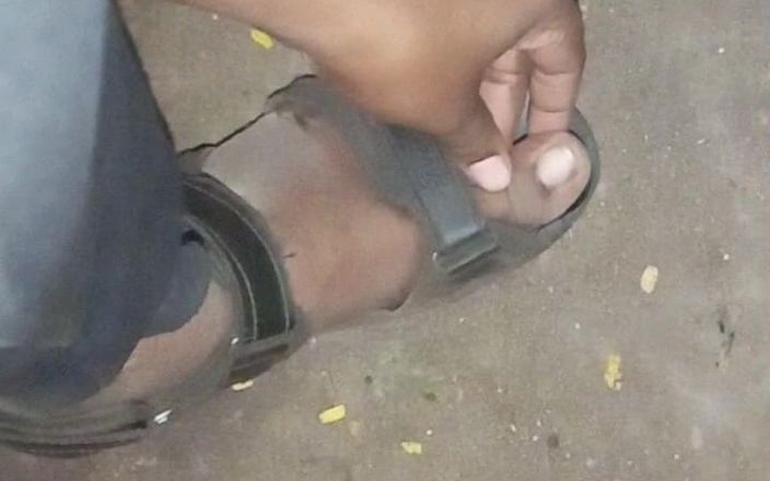 Sweet Indian cock: Outdoor My Car in Penis Massage with Dildo Condom