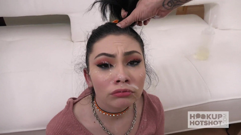 Hookup Hotshot: Exotic teen gets facefucked and pussy smashed