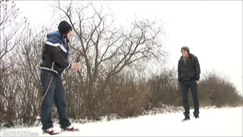 Raw Fuck: Skiing Studs in Surprise Threesome