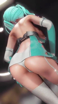 Saint Louis Hentai Undress Dance Azur Lane Wiggle Wiggle Big Boobs Mmd 3D Clear Blue Hair Color Edit Smixix